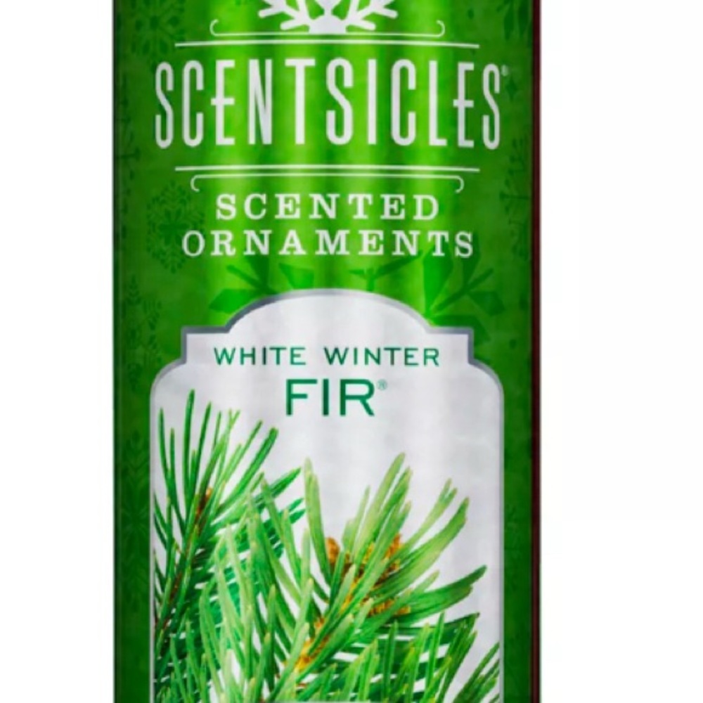Scentsicles scented ornaments white winter fir